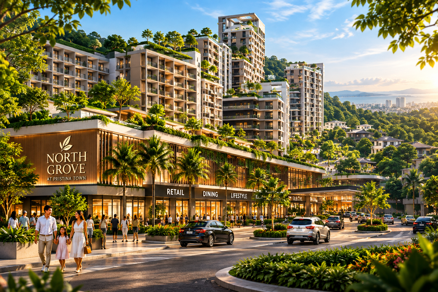 North Grove at Pristina Town editorial lifestyle visualization based on project imagery
